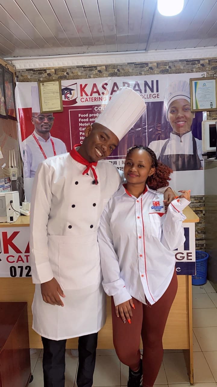 A front office student at the KCBC campus