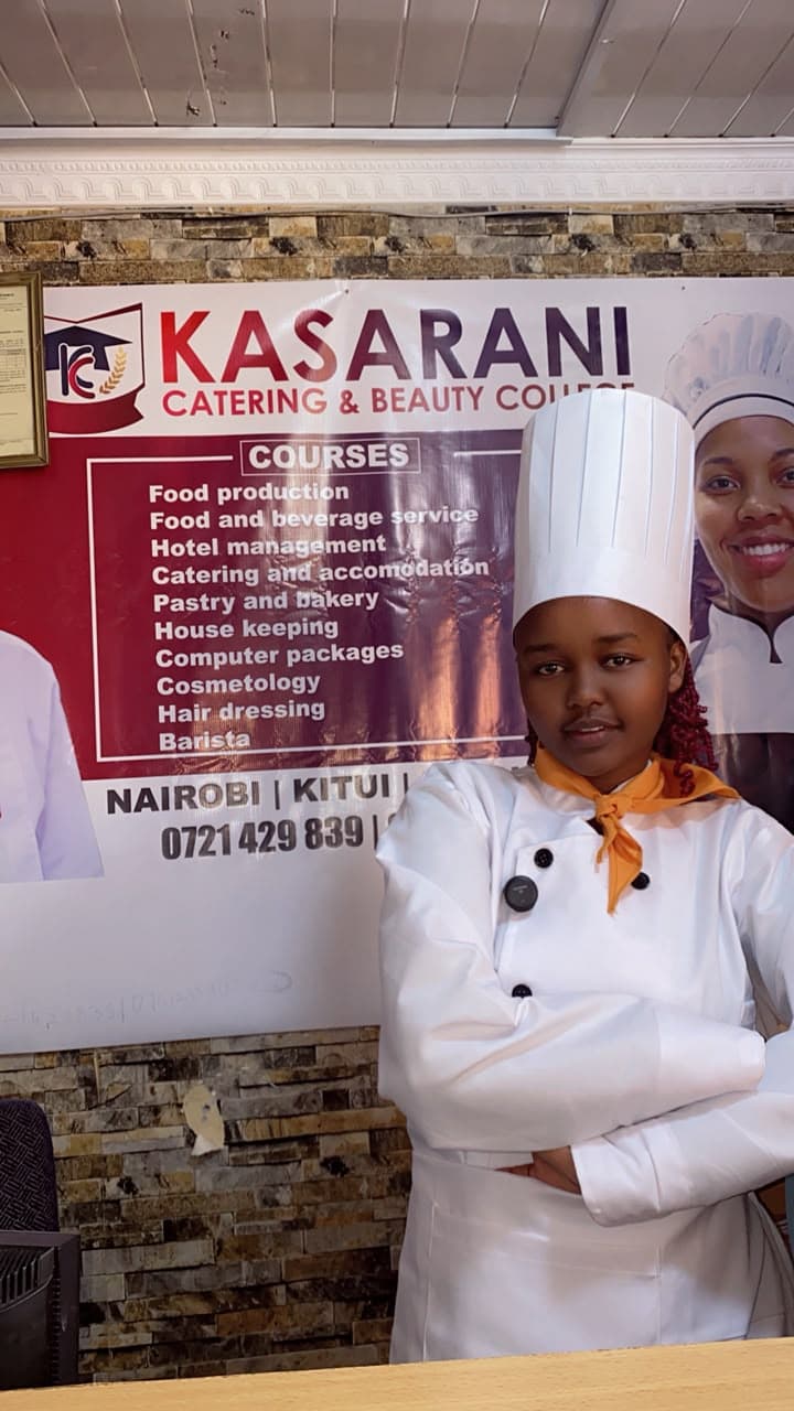 Culinary and front office students together