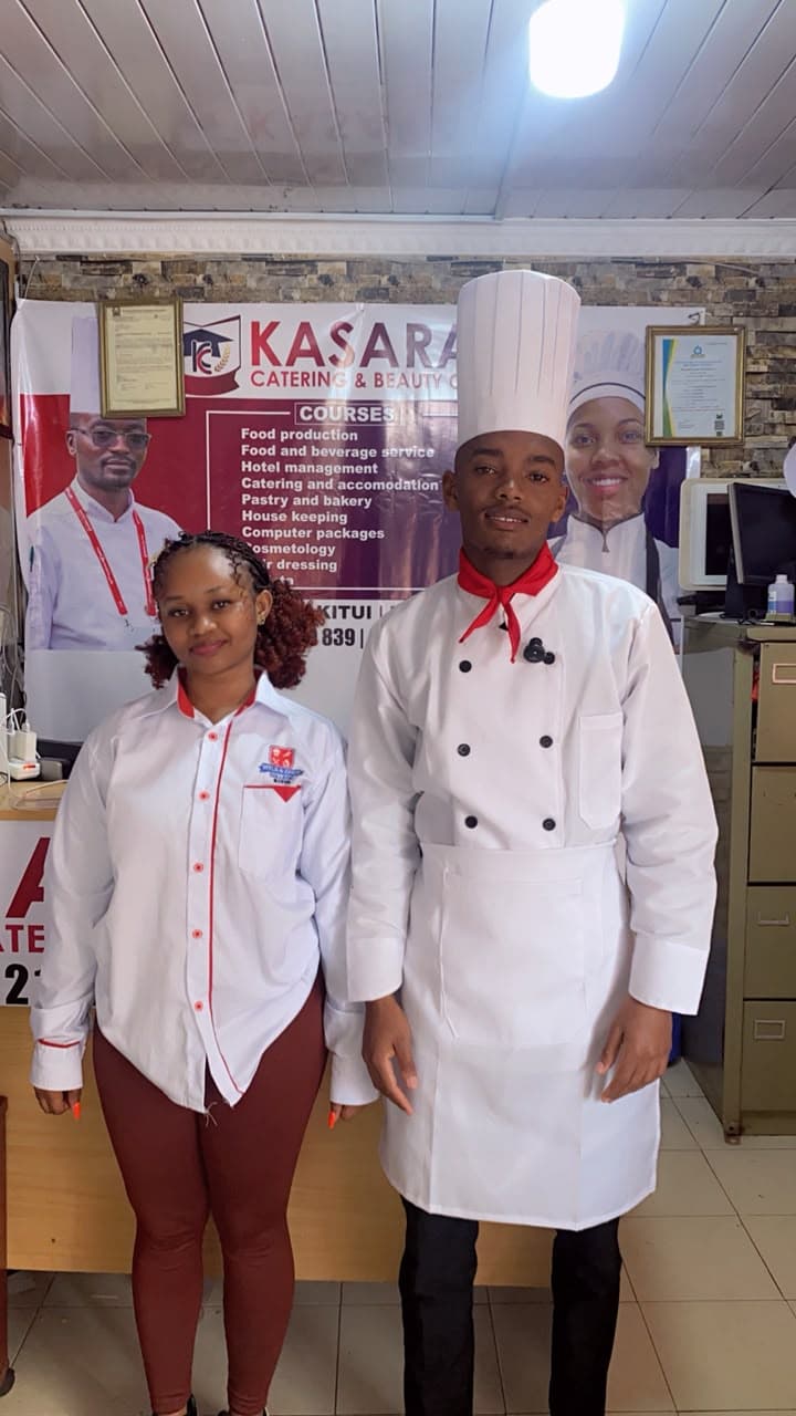 KCBC culinary students at the campus reception